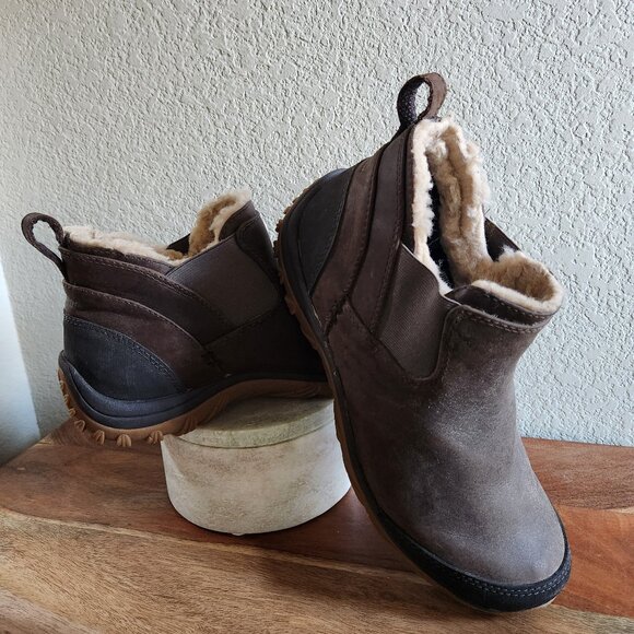 Women's Patagonia Jacote Pull-On Ankle Booties - Velvet Brown - Size 9.5 - NWOT - Picture 2 of 9